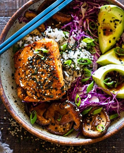 Furikake Salmon Rice Bowl
