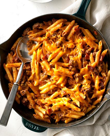 Bacon Cheeseburger Pasta