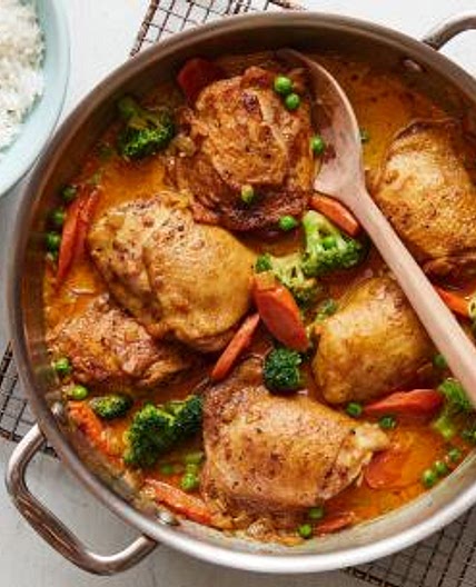 Curried Chicken Thighs