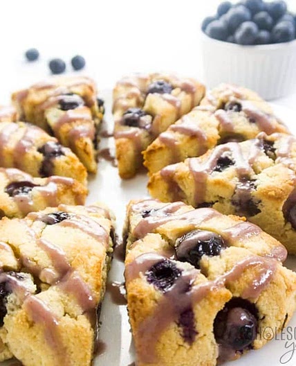 Almond Flour Keto Blueberry Scones Recipe