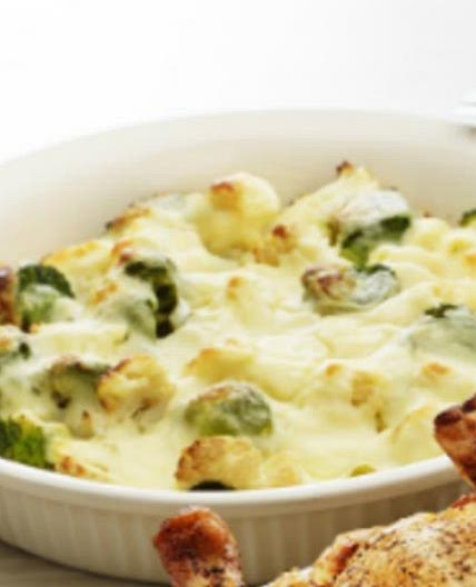 Healthy Cauliflower & Broccoli Cheese Recipe