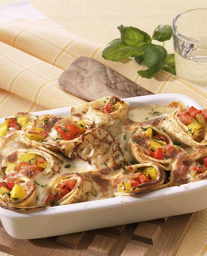 Gratinierte Paprika-Crespelle