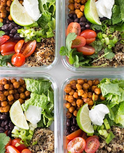 Vegetarian Meal Prep: Chipotle Chickpea Taco Bowls