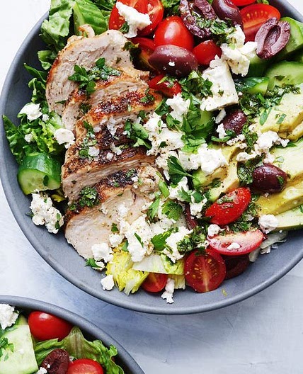 Mediterranean Grilled Chicken Salad