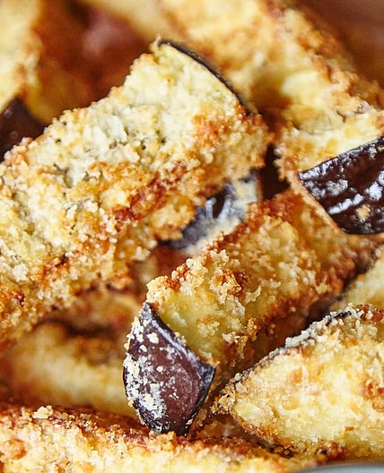 Baked Aubergine Fries