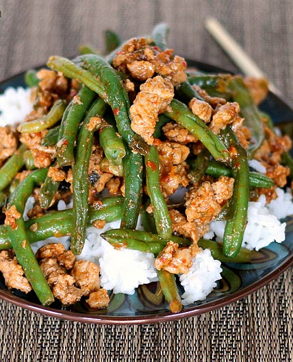 Chinese Green Beans with Ground Turkey