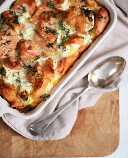 Creamy Salmon Bake