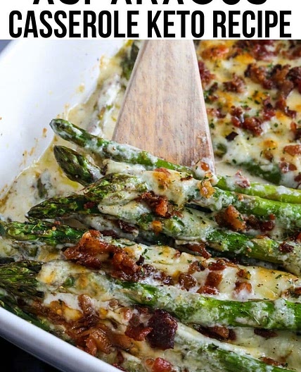 Cheesy Asparagus Casserole Keto Recipe
