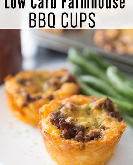 Quick & Easy Farmhouse BBQ Low Carb Muffin Cups {keto/low carb}