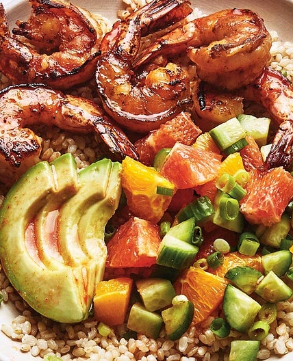 Citrus Shrimp Rice Bowls