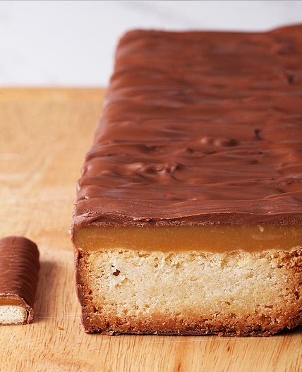 Giant Caramel Candy Bar Cake Recipe by Tasty
