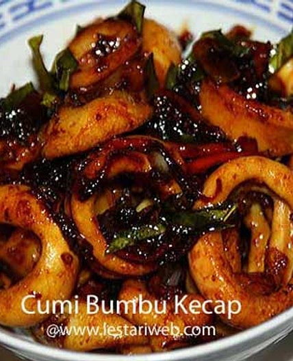Fried Squid with Sweet Soy Sauce