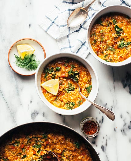 QUICK SMOKY RED LENTIL STEW FROM “PRETTY SIMPLE COOKING”