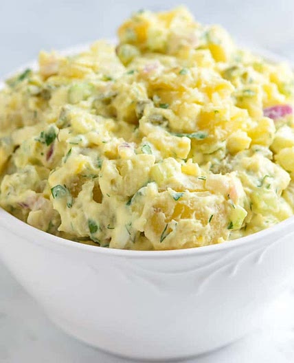 Easy Creamy Potato Salad with Tips