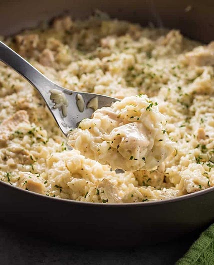 Creamy Parmesan One Pot Chicken and Rice