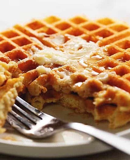 Keto Protein Waffles - Only 4 Ingredients!