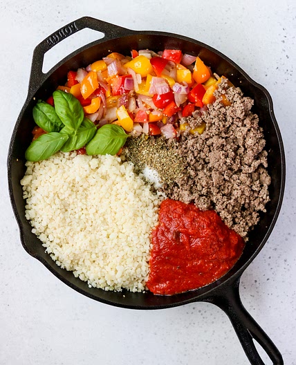 Whole30 Unstuffed Pepper Skillet