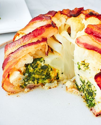 Bacon-Wrapped Cauliflower