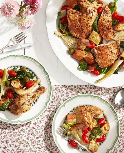 Roasted Chicken with Fennel and Tomatoes
