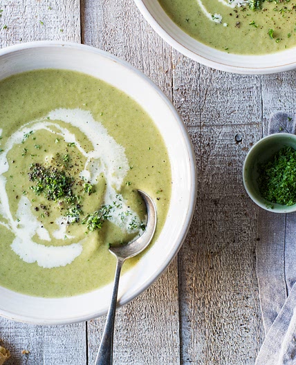 Mean green vegetable soup - ChelseaWinter.co.nz