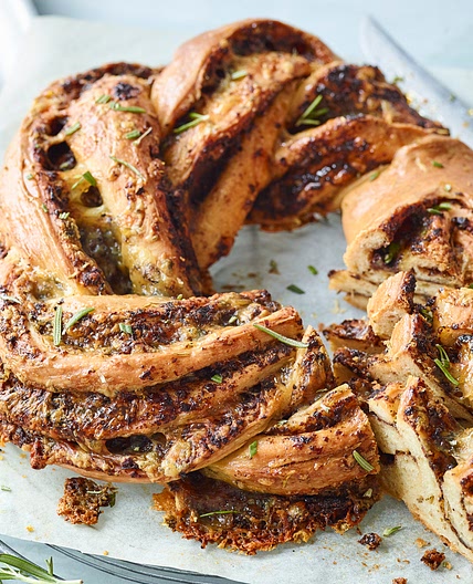 Olive and rosemary crown