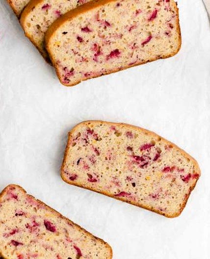 Healthy Cranberry Orange Banana Bread