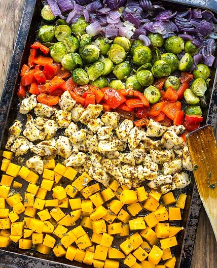 Chicken & Butternut Squash Buddha Meal Prep Bowls