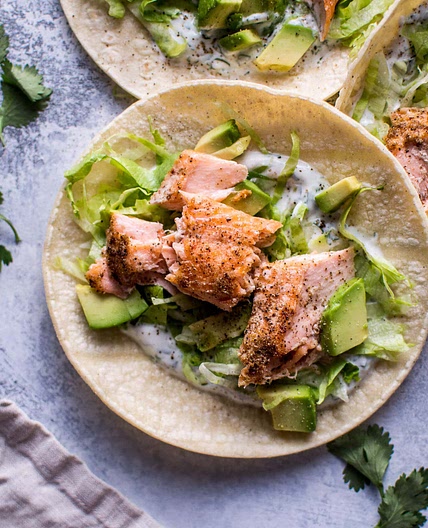 Healthy Baked Salmon Tacos