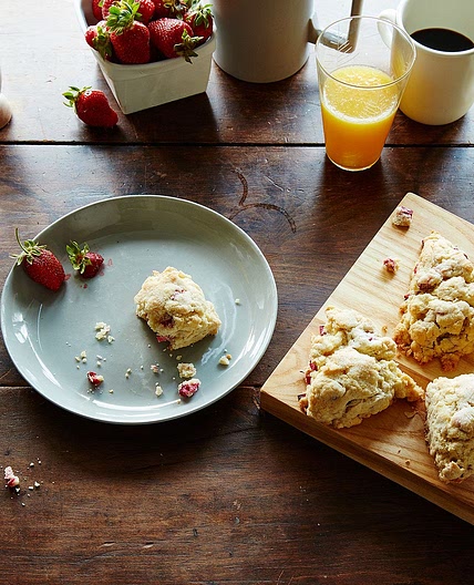 Naughty Rhubarb Scones