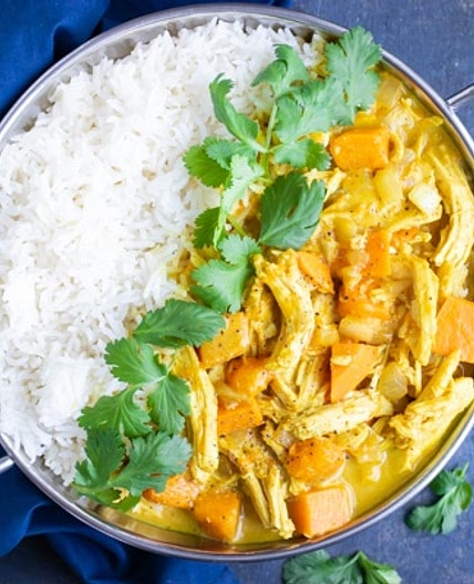 Slow Cooker Chicken Curry with Coconut Milk