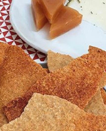 Manchego sourdough discard crackers