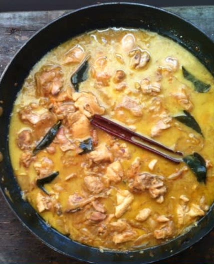 Coconut and tamarind chicken curry