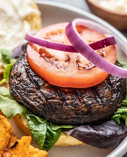 Marinated Portobello Mushroom Burgers