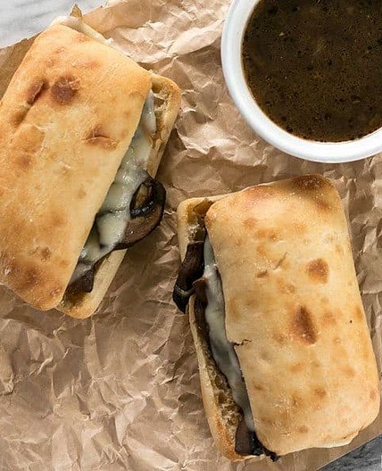 Vegetarian French Dip Sandwiches