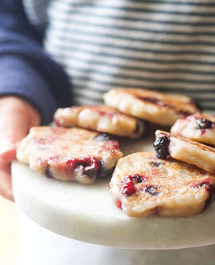 Banana and Blueberry Fritters
