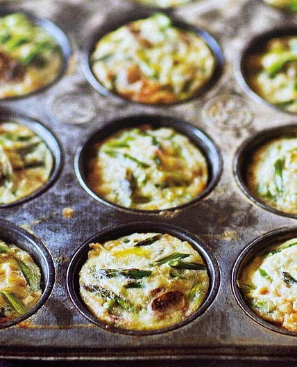 Mini Frittatas with Leeks and Asparagus