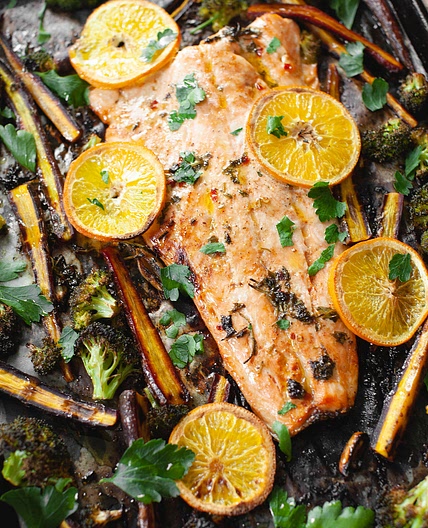 Salmon Sheet Pan Dinner - Colavita Recipes