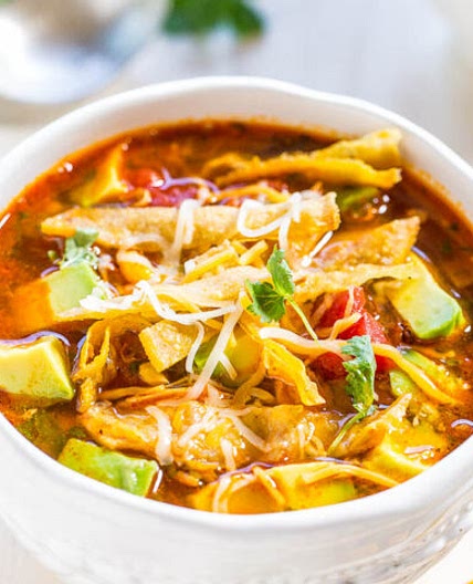 Easy 30-Minute Homemade Chicken Tortilla Soup