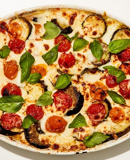 Cheesy Zucchini-Eggplant Bake