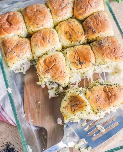 Shredded Chicken Sliders
