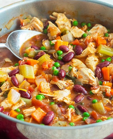 One Pot Loaded Chicken Stew