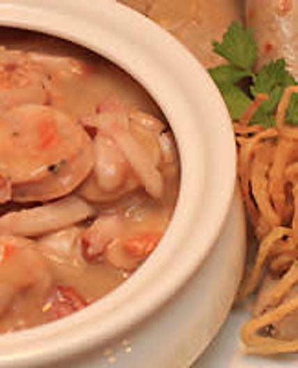 Vereshchaka with buckwheat pancakes