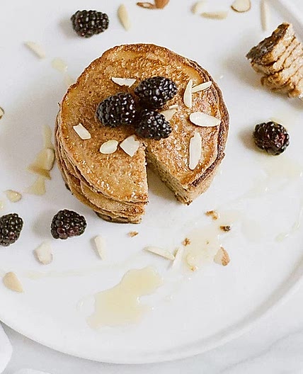 Whole Grain Banana Blender Pancakes