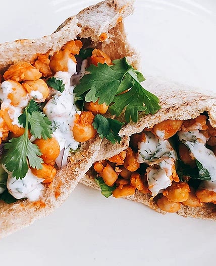 Buffalo Chickpea Pita