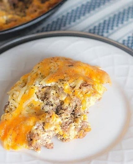 Low Carb Cheeseburger Pie - Easy and Delicious