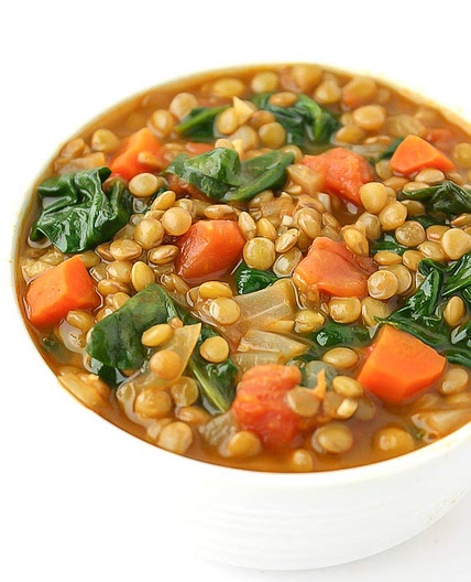 Lentil Spinach Soup