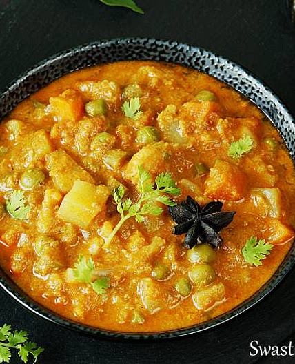 Veg kurma recipe (vegetable korma)