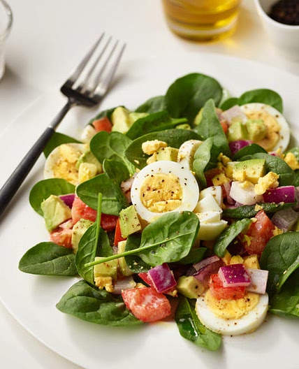 Karate Chopped Tomato & Avocado Egg Salad