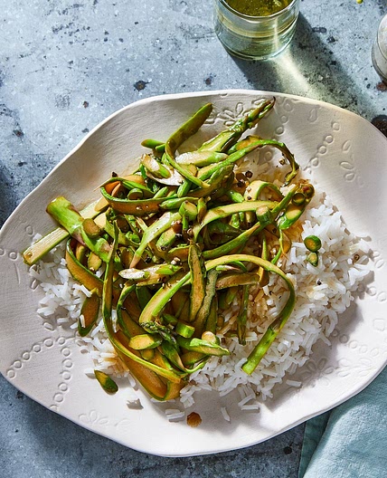 Paper-Thin Asparagus With Butter & Soy Sauce