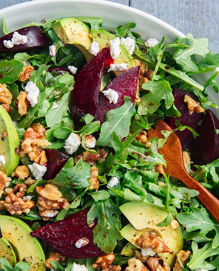 Roasted Beet Goat Cheese Salad